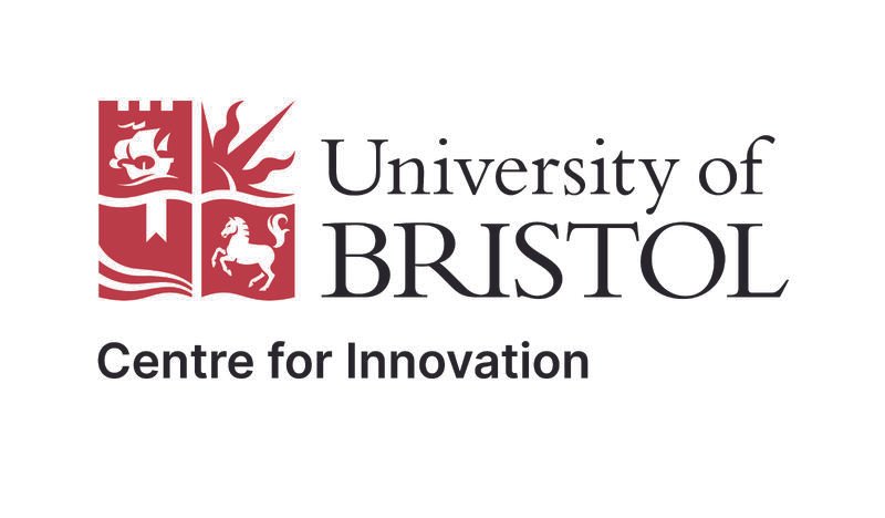 Logo of the University of Bristol with text 'Centre for Innovation' underneath.